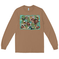 Toasted Coconut cactus cowboy hat background Long Sleeve Tee - AdoDesignShop