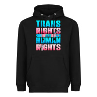 Black Trans Rights Are Human Rights Heavyweight Hoodie - BundleAndBundleShop