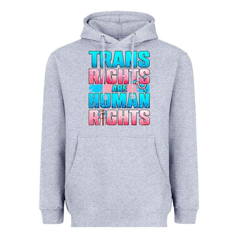 Trans Rights Are Human Rights Heavyweight Hoodie by BundleAndBundleShop | Teevron