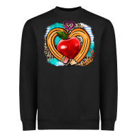 Black teacher heart pen Heavyweight Sweatshirt - AdoDesignShop