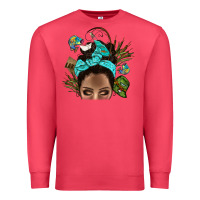 Cardinal Lake Camping Afro Messy Bun Bbs Premium Sweatshirt - BundleAndBundleShop