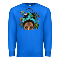 True Royal Lake Camping Afro Messy Bun Bbs Premium Sweatshirt - BundleAndBundleShop