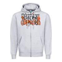 Heather Grey my favorite players call me grandma Zipper Hoodie - MaliasSmallBusiness