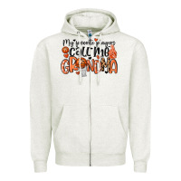 Oatmeal Heather my favorite players call me grandma Zipper Hoodie - MaliasSmallBusiness