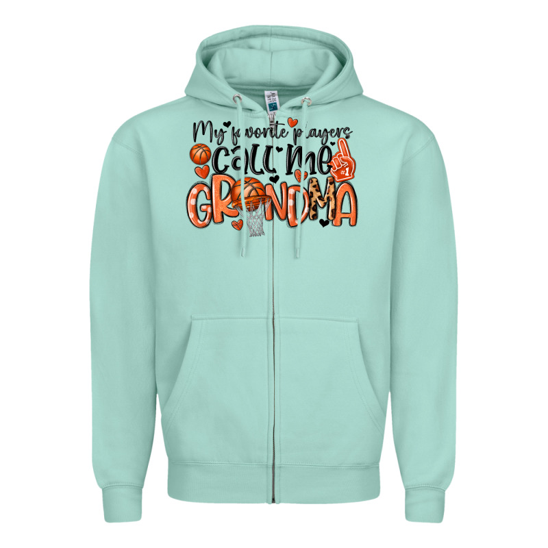 My Favorite Players Call Me Grandma Zipper Hoodie by MaliasSmallBusiness | Teevron