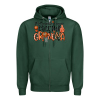Sports Green my favorite players call me grandma Zipper Hoodie - MaliasSmallBusiness