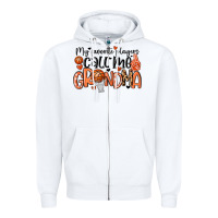 White my favorite players call me grandma Zipper Hoodie - MaliasSmallBusiness