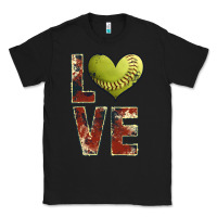 Black softball love Classic Tee - JahusDesignShop