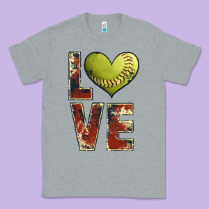 Softball Love Classic Tee Designed By Jahusdesignshop