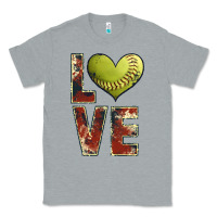 Heather Grey softball love Classic Tee - JahusDesignShop