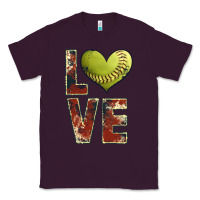 Plum softball love Classic Tee - JahusDesignShop