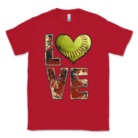 Red softball love Classic Tee - JahusDesignShop
