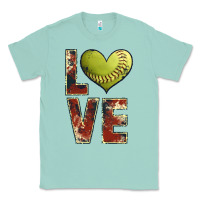 Seafoam softball love Classic Tee - JahusDesignShop