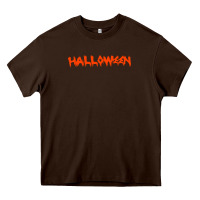 Chocolate Brown halloween Heavy Core Tee - Unal Design