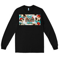 Black best mom ever license plate Long Sleeve Tee - Artiststas