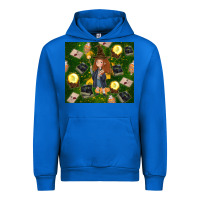 Cobalt wizard girl with magic Urban Hoodie - TumblerDesignByShophia