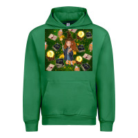 Emerald wizard girl with magic Urban Hoodie - TumblerDesignByShophia