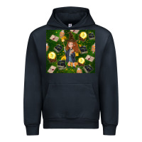 Navy wizard girl with magic Urban Hoodie - TumblerDesignByShophia