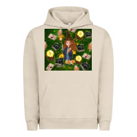 Pigment French Oak wizard girl with magic Urban Hoodie - TumblerDesignByShophia