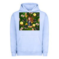 Pigment Grape Ice wizard girl with magic Urban Hoodie - TumblerDesignByShophia