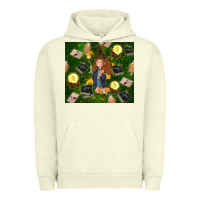 Pigment Pistachio wizard girl with magic Urban Hoodie - TumblerDesignByShophia