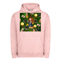 Pigment Salmon wizard girl with magic Urban Hoodie - TumblerDesignByShophia