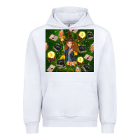 White wizard girl with magic Urban Hoodie - TumblerDesignByShophia