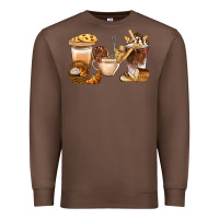Chestnut Bakery Coffee Cups With Cookie Bbs Premium Sweatshirt - BundleAndBundleShop