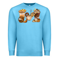 Ocean Blue Bakery Coffee Cups With Cookie Bbs Premium Sweatshirt - BundleAndBundleShop