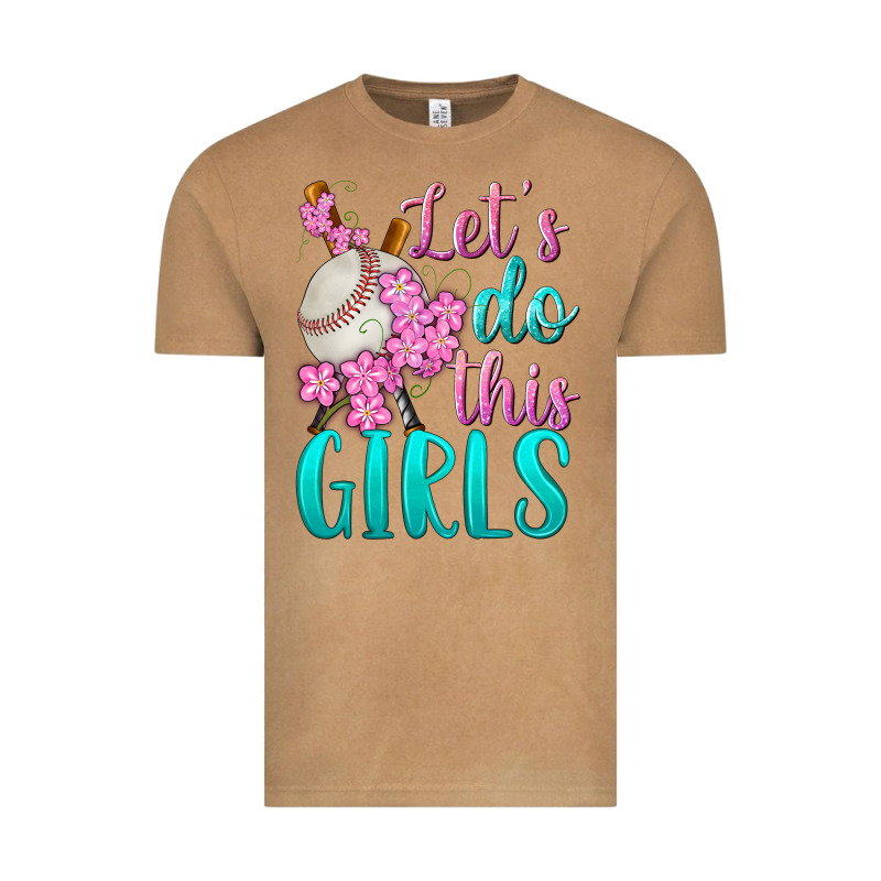 Let's Do This Girls Baseball Vintage Tee by BundleAndBundleShop | Teevron