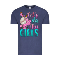 Vintage Denim let's do this girls baseball Vintage Tee - BundleAndBundleShop