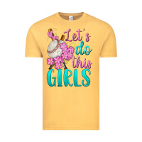 Vintage Mustard let's do this girls baseball Vintage Tee - BundleAndBundleShop