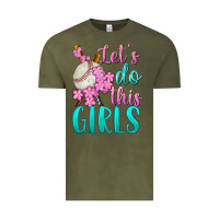 Vintage Olive let's do this girls baseball Vintage Tee - BundleAndBundleShop