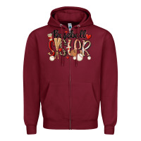 Burgundy baseball sister Zipper Hoodie - MaliasSmallBusiness