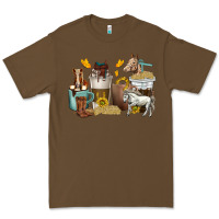 Cacao coffee cups horses Premium Tee - texasbilliewilder