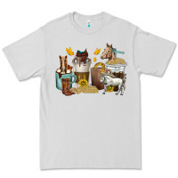 Dove Grey coffee cups horses Premium Tee - texasbilliewilder