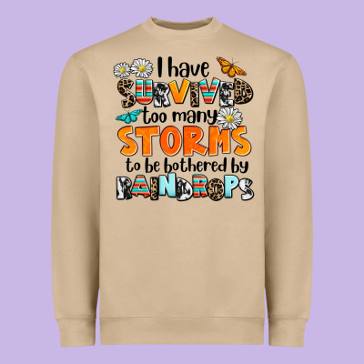 I Have Survived To May Storms To Be Bothered By Ra Heavyweight Sweatshirt Designed By Adodesignshop