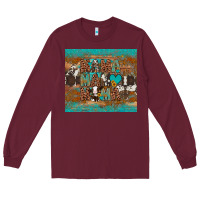 Burgundy mama mama mama Long Sleeve Tee - Artiststas