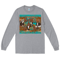 Heather Grey mama mama mama Long Sleeve Tee - Artiststas
