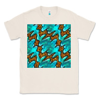 Natural turquoise leopard seamless pattern Classic Tee - BundleAndBundleShop