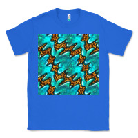 True Royal turquoise leopard seamless pattern Classic Tee - BundleAndBundleShop