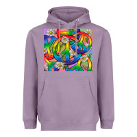 Lavender Pride LGBTQ+ Peace Tumbler Heavyweight Hoodie - BundleAndBundleShop