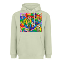 Matcha Pride LGBTQ+ Peace Tumbler Heavyweight Hoodie - BundleAndBundleShop