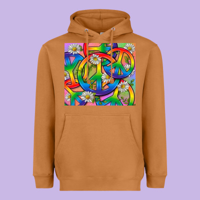 Pride Lgbtq+ Peace Tumbler Heavyweight Hoodie Designed By Bundleandbundleshop