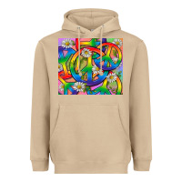 Mushroom Pride LGBTQ+ Peace Tumbler Heavyweight Hoodie - BundleAndBundleShop