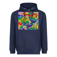 Navy Pride LGBTQ+ Peace Tumbler Heavyweight Hoodie - BundleAndBundleShop