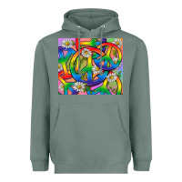 Sage Pride LGBTQ+ Peace Tumbler Heavyweight Hoodie - BundleAndBundleShop
