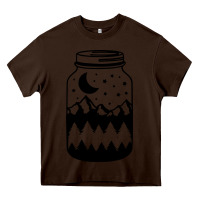Chocolate Brown View jar Heavy Core Tee - Unal Design