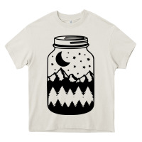 Cream View jar Heavy Core Tee - Unal Design