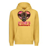 Antique Gold mama's sweetheart highland calf Premium Hoodie - RanaPortraitStore